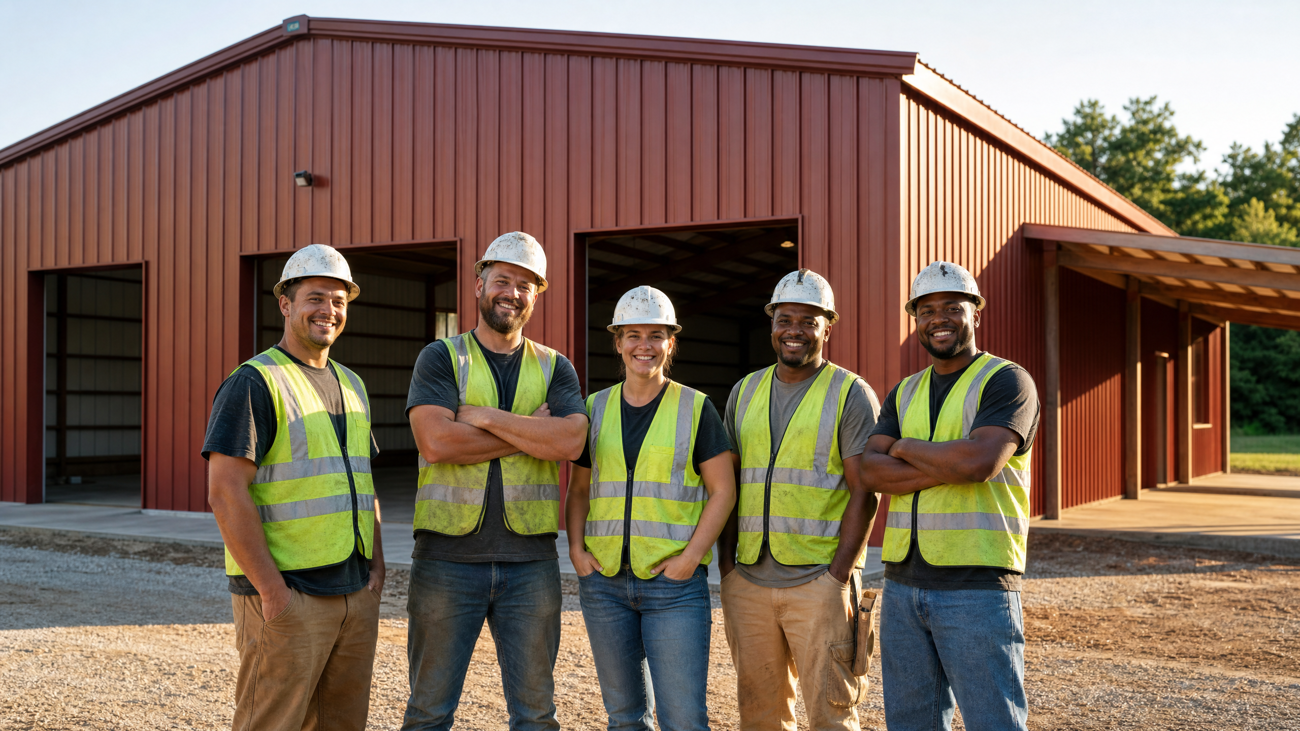 Arkansas Pole Barn Builders team